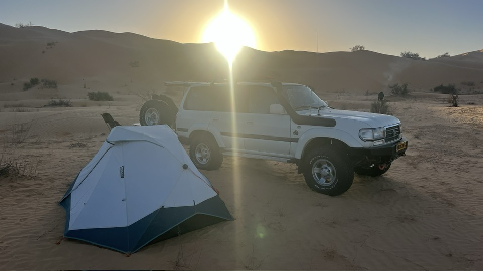 Hoge duinen van zuid Tunesië